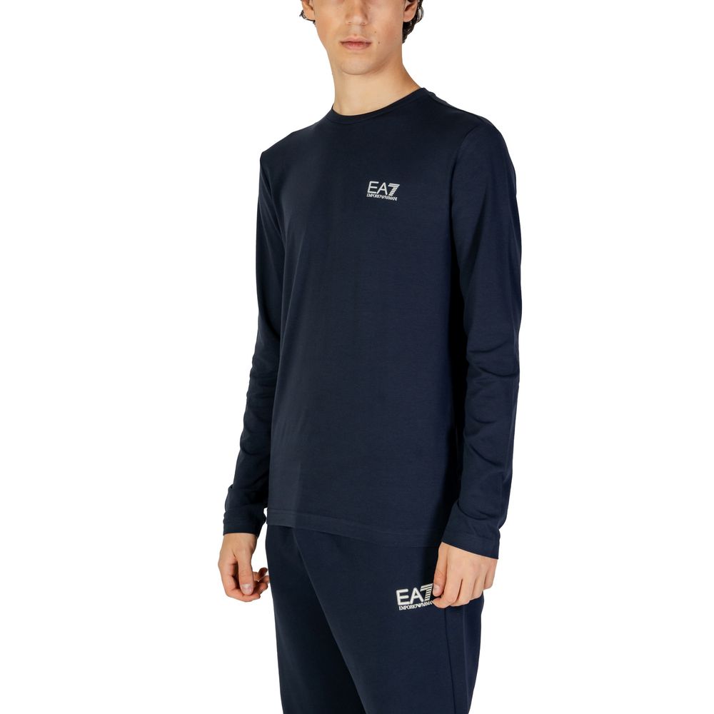 Chemise en coton bleu EA7 Emporio Armani
