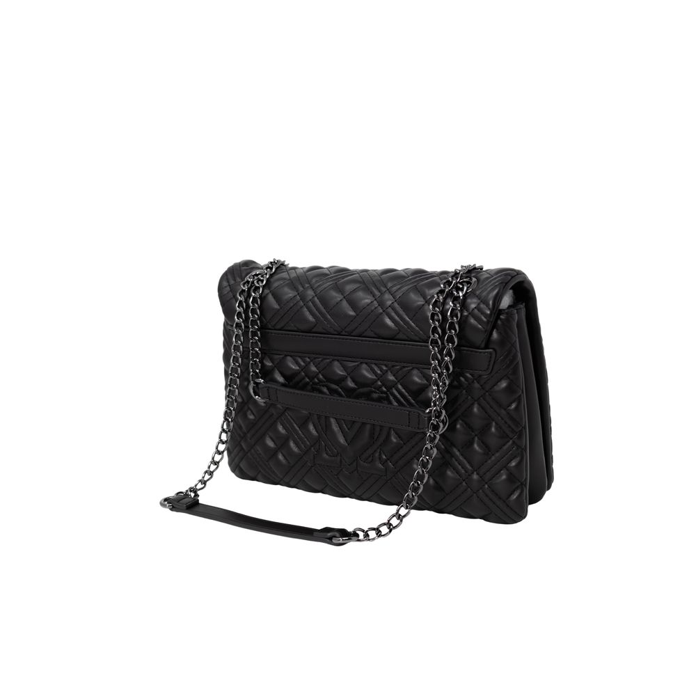 Sac à main en polyéthylène noir Love Moschino