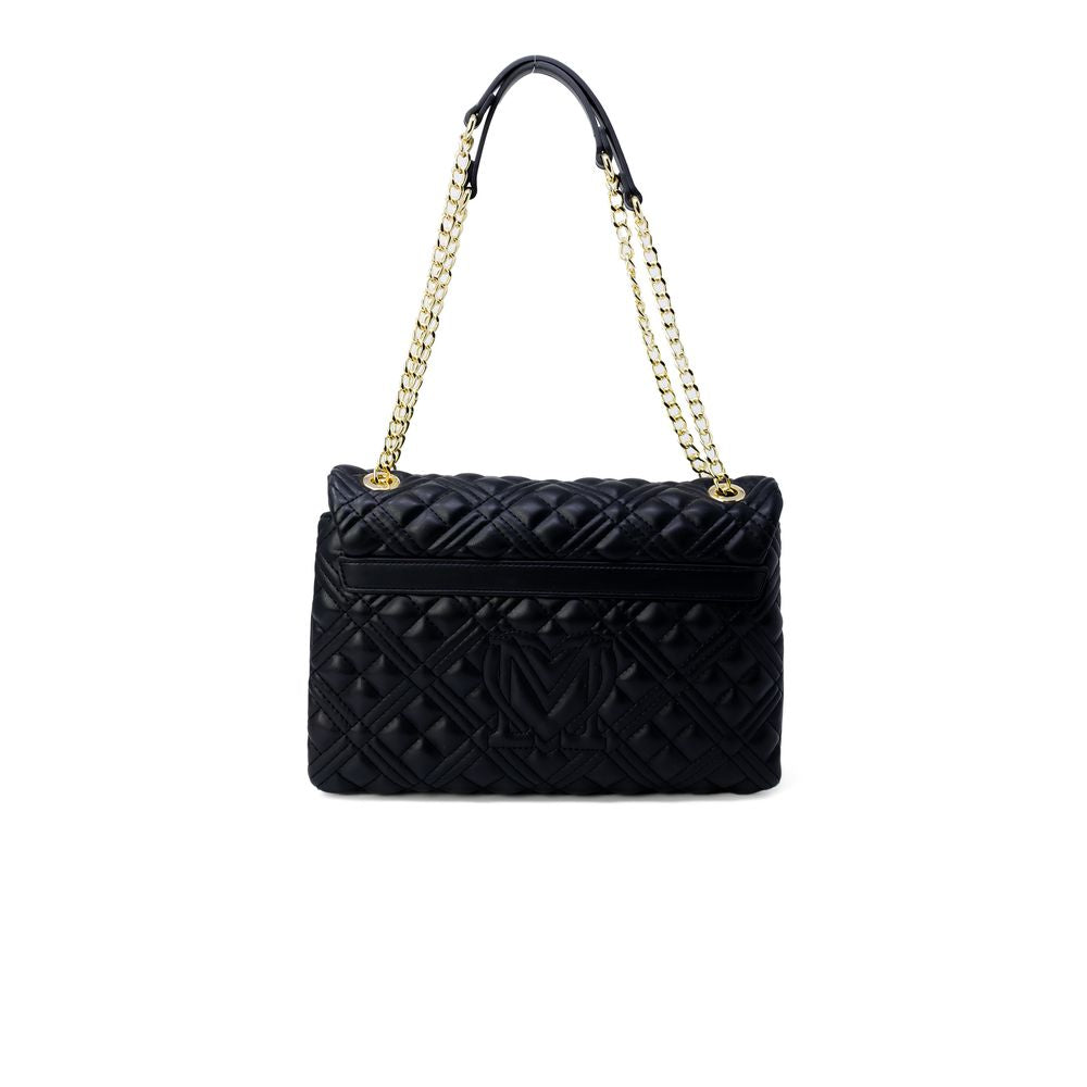 Sac à main en polyéthylène doré Love Moschino