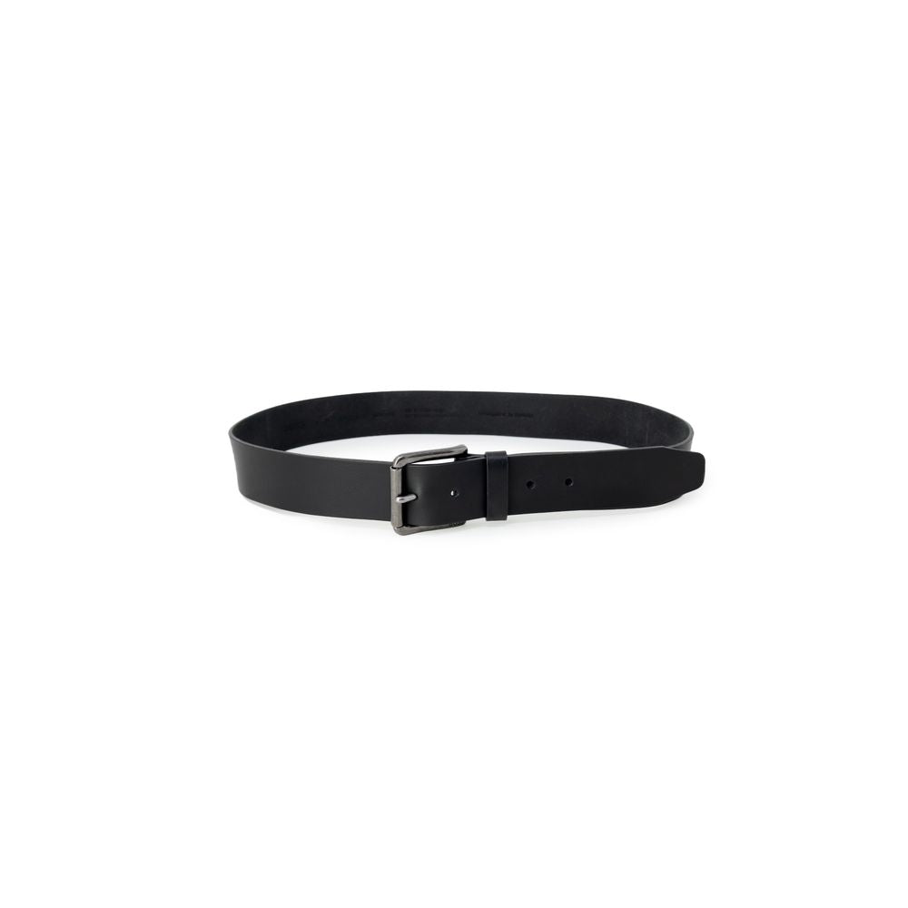 Ceinture en cuir noir Hugo Boss