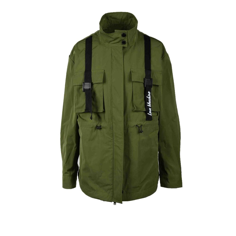 Vestes et manteaux en polyester vert Love Moschino