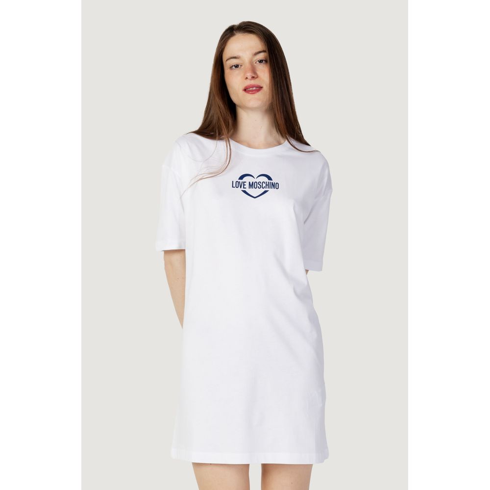 Love Moschino White Cotton Short by Love Moschino