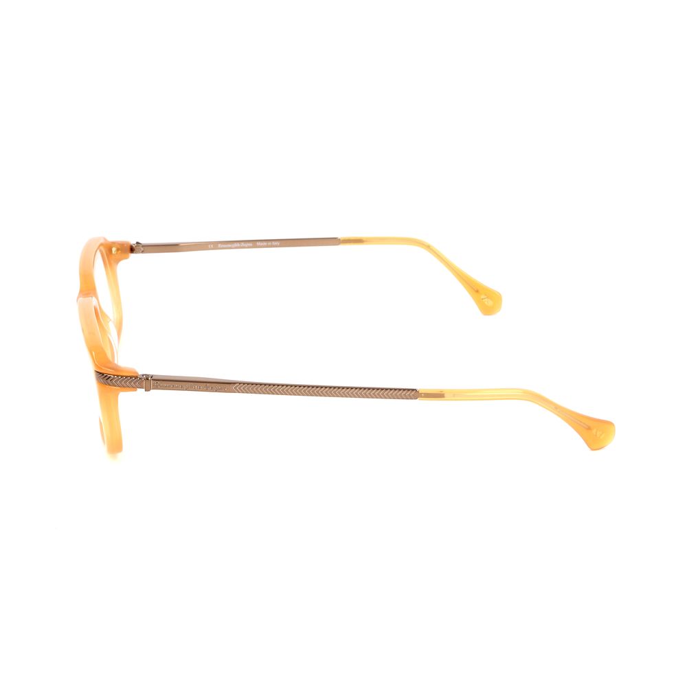 Montures Ermenegildo Zegna en acétate jaune / acétate