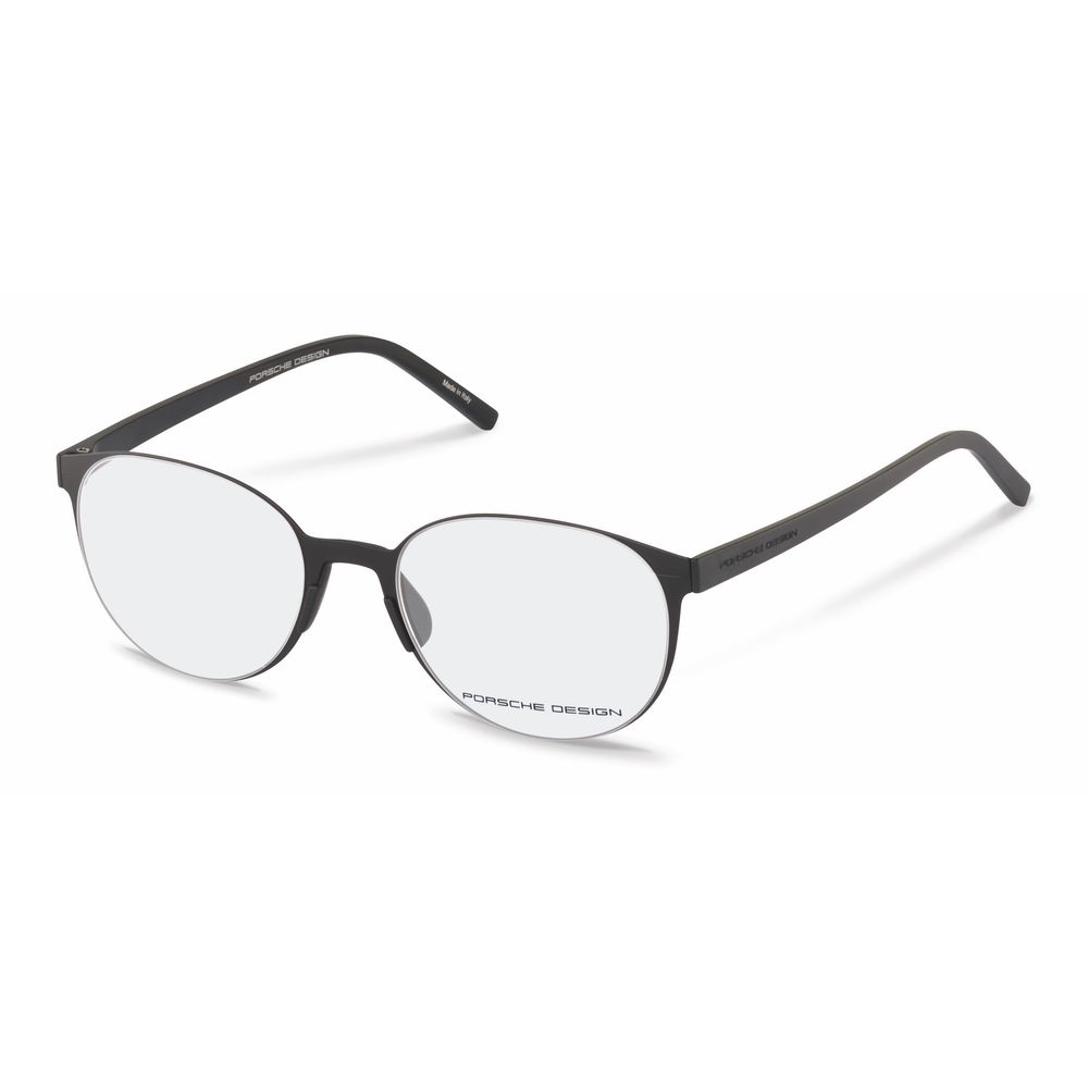 Montures Porsche Design en cuir de veau noir