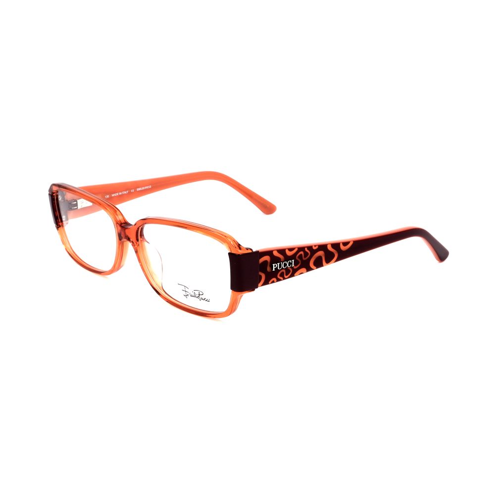 Emilio Pucci Orange Plastic Frames by Emilio Pucci
