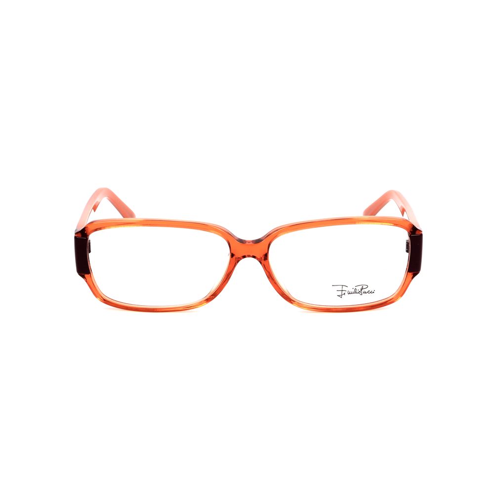 Emilio Pucci Orange Plastic Frames by Emilio Pucci