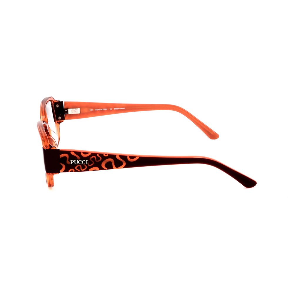 Emilio Pucci Orange Plastic Frames by Emilio Pucci