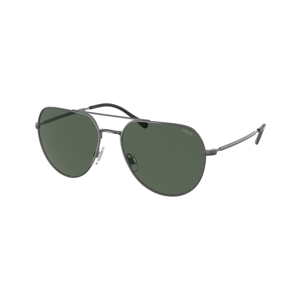 Lunettes de soleil en métal gris Ralph Lauren