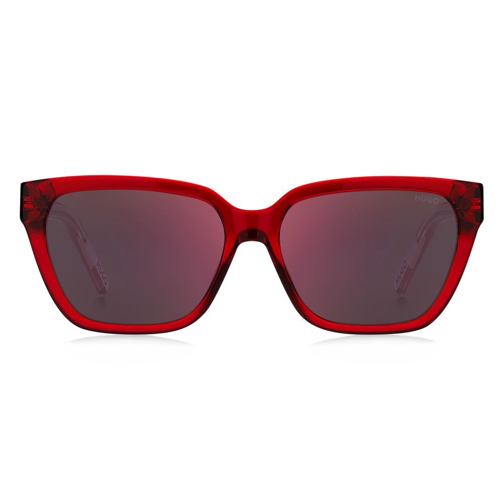 Hugo Boss Red Acetate Sunglasses by Hugo Boss