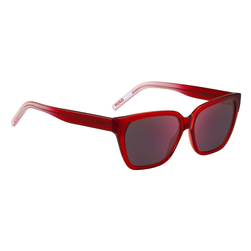 Hugo Boss Red Acetate Sunglasses by Hugo Boss