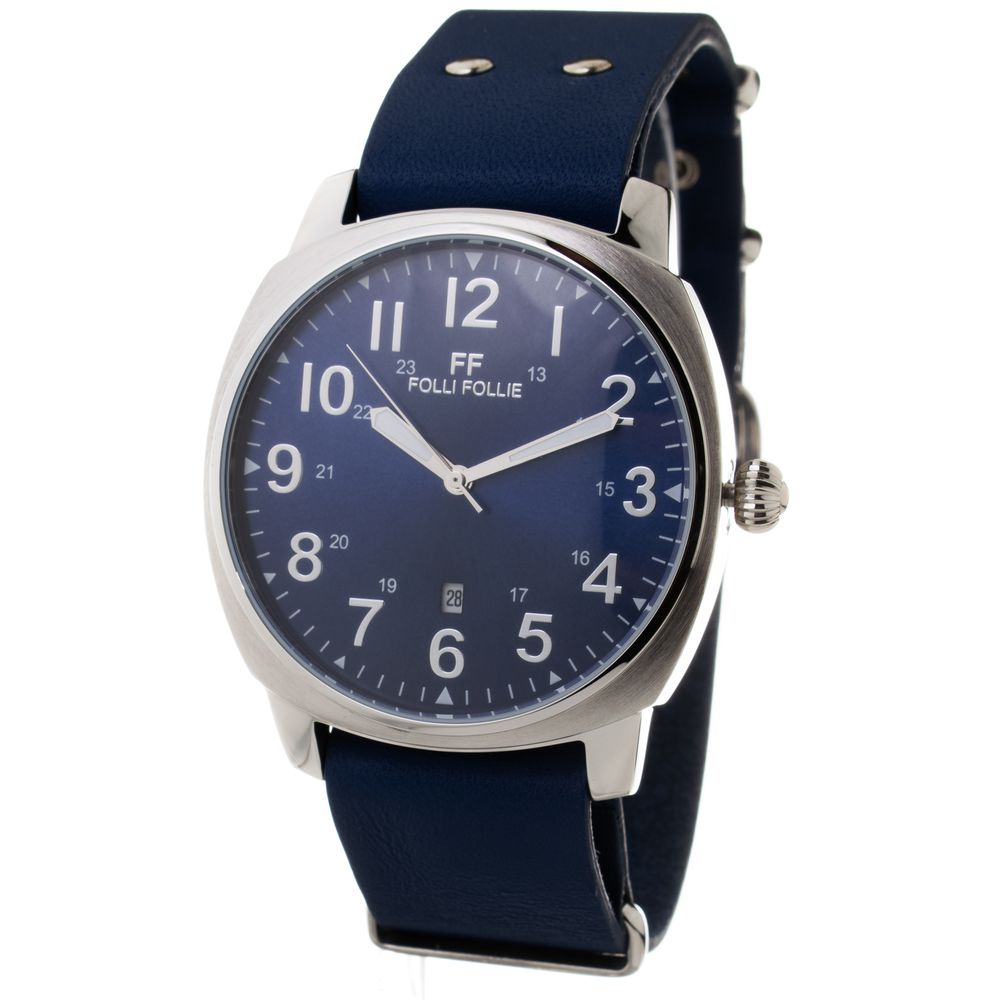 Montre Folli Follie en cuir bleu