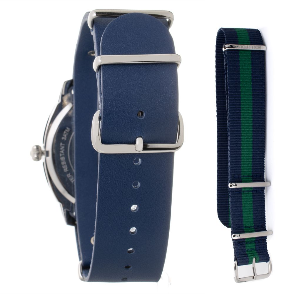Montre Folli Follie en cuir bleu