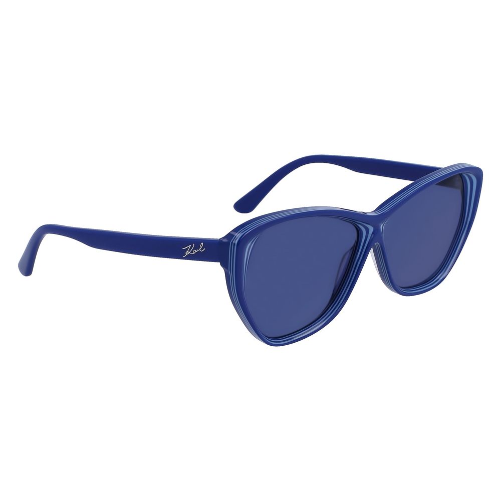 Karl Lagerfeld Blue Acetate Sunglasses by Karl Lagerfeld