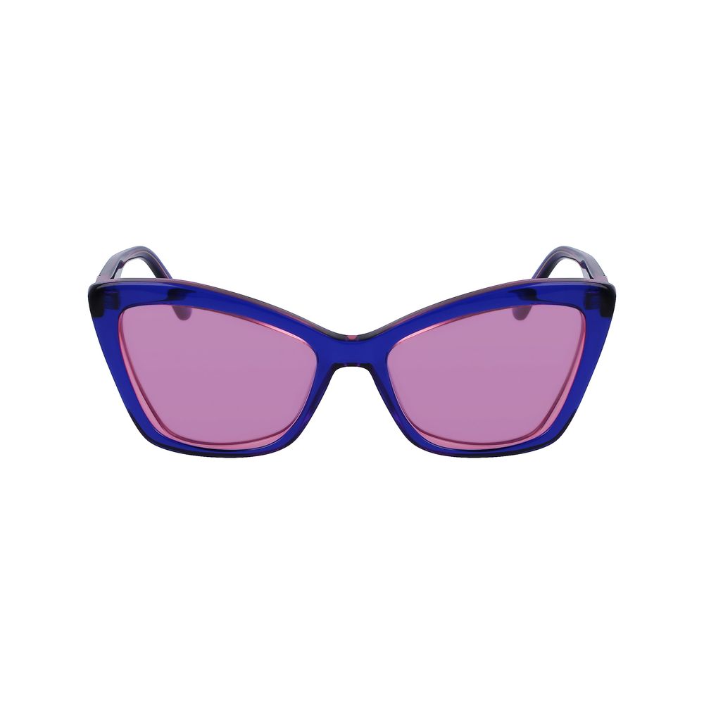 Karl Lagerfeld Blue Acetate Sunglasses by Karl Lagerfeld