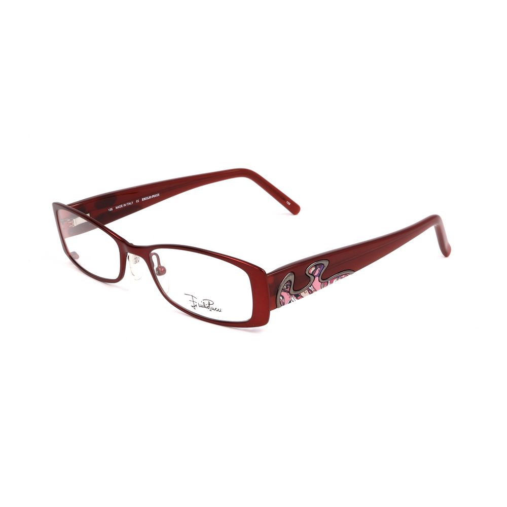 Emilio Pucci Red Metal Frames by Emilio Pucci
