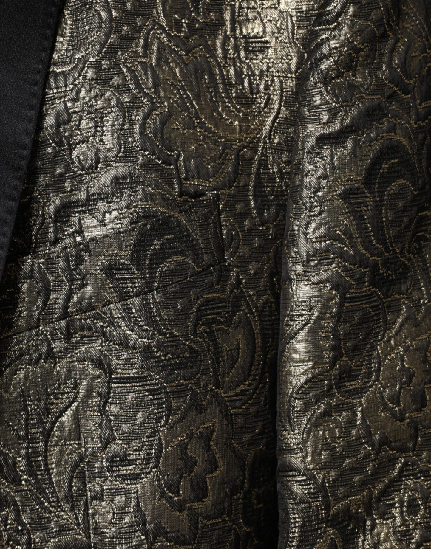 Blazer manteau simple boutonnage en jacquard Dolce & Gabbana Gold SICILIA
