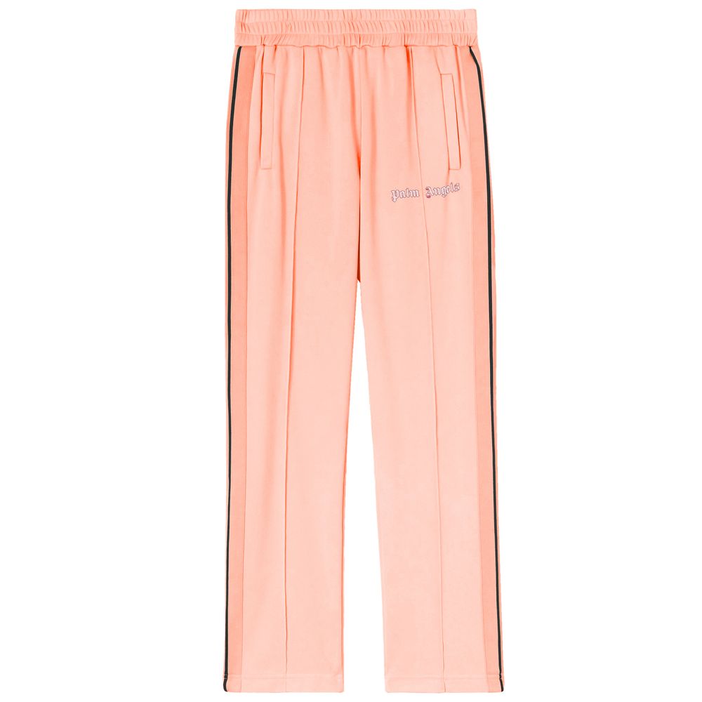 Palm Angels Pink Nylon Jeans & Pant by Palm Angels