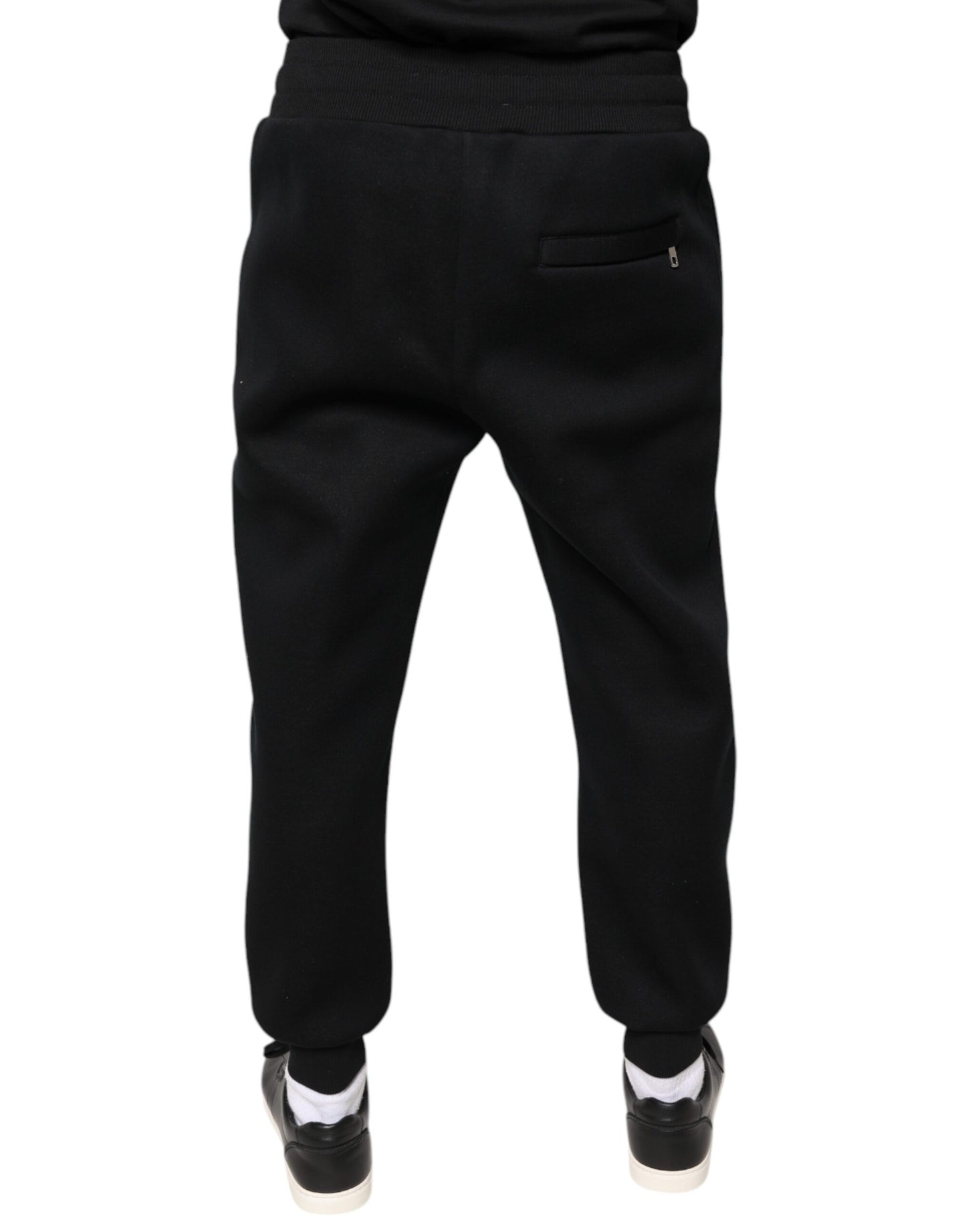 Dolce & Gabbana Black Modal DG Logo Jogger Men Sweatpants Pants by Dolce & Gabbana