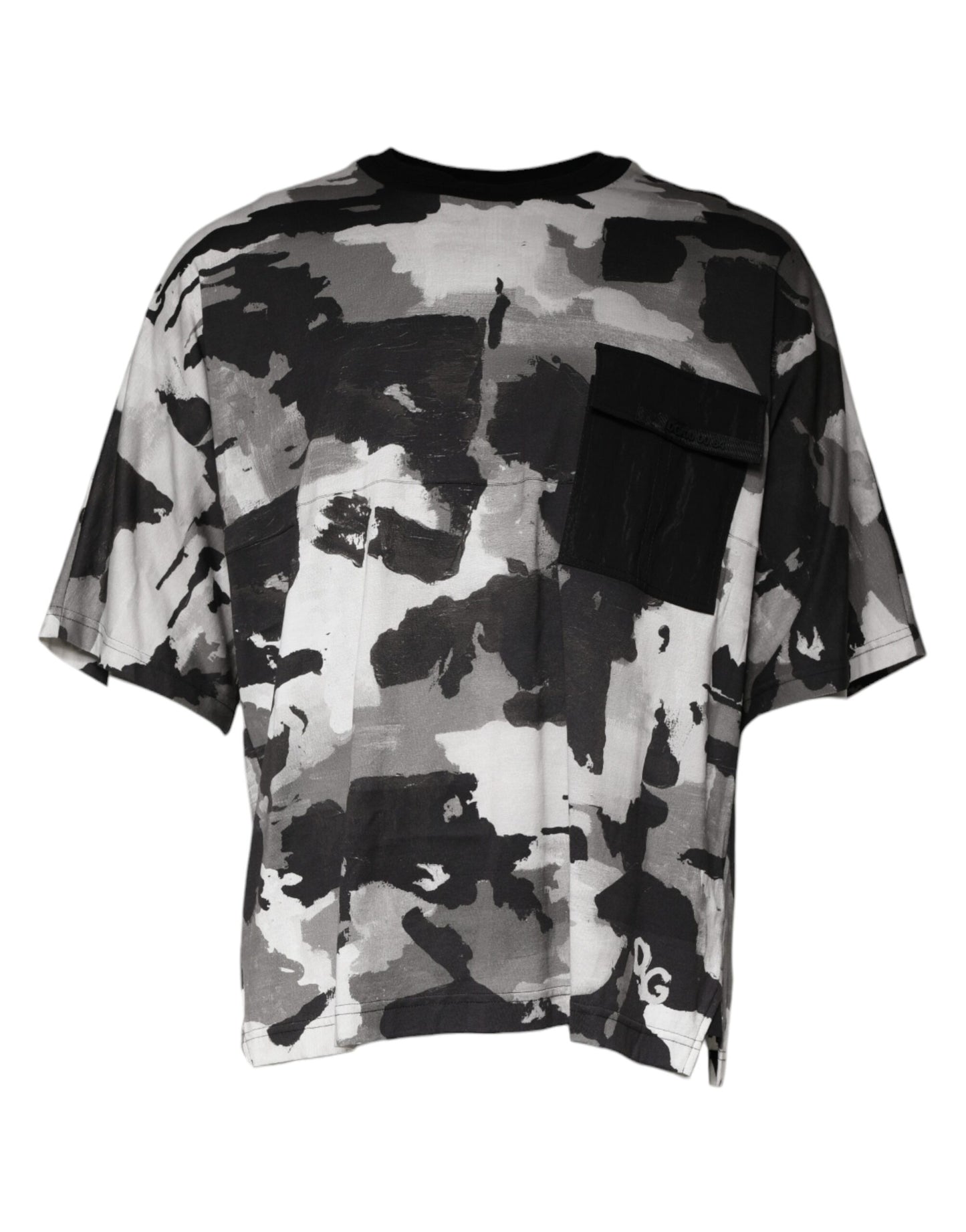 Dolce & Gabbana Multicolor Camouflage Cotton Crewneck T-shirt by Dolce & Gabbana