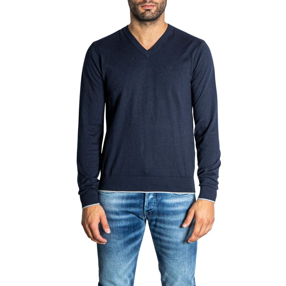 Armani Exchange Blue Cotton Sportswear by Armani Exchange