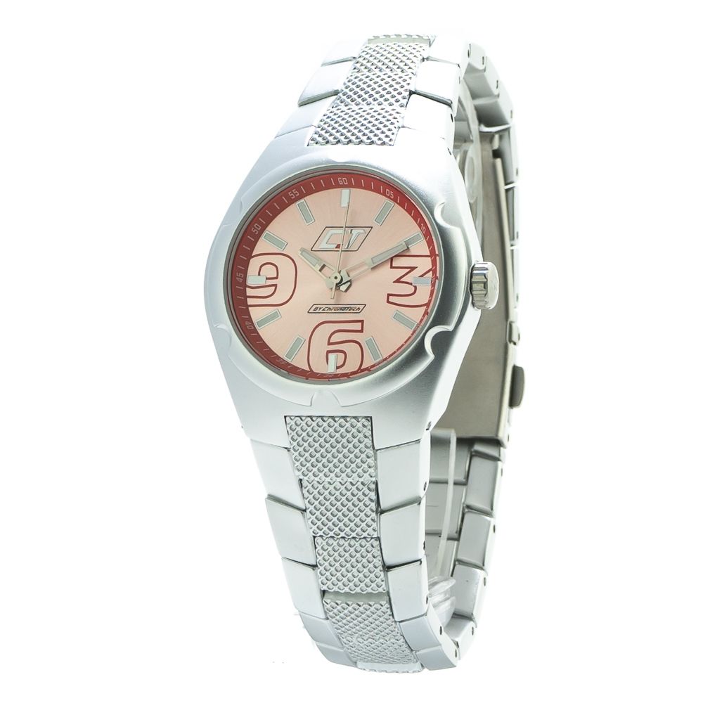 Montre Chronotech en polycarbonate argenté