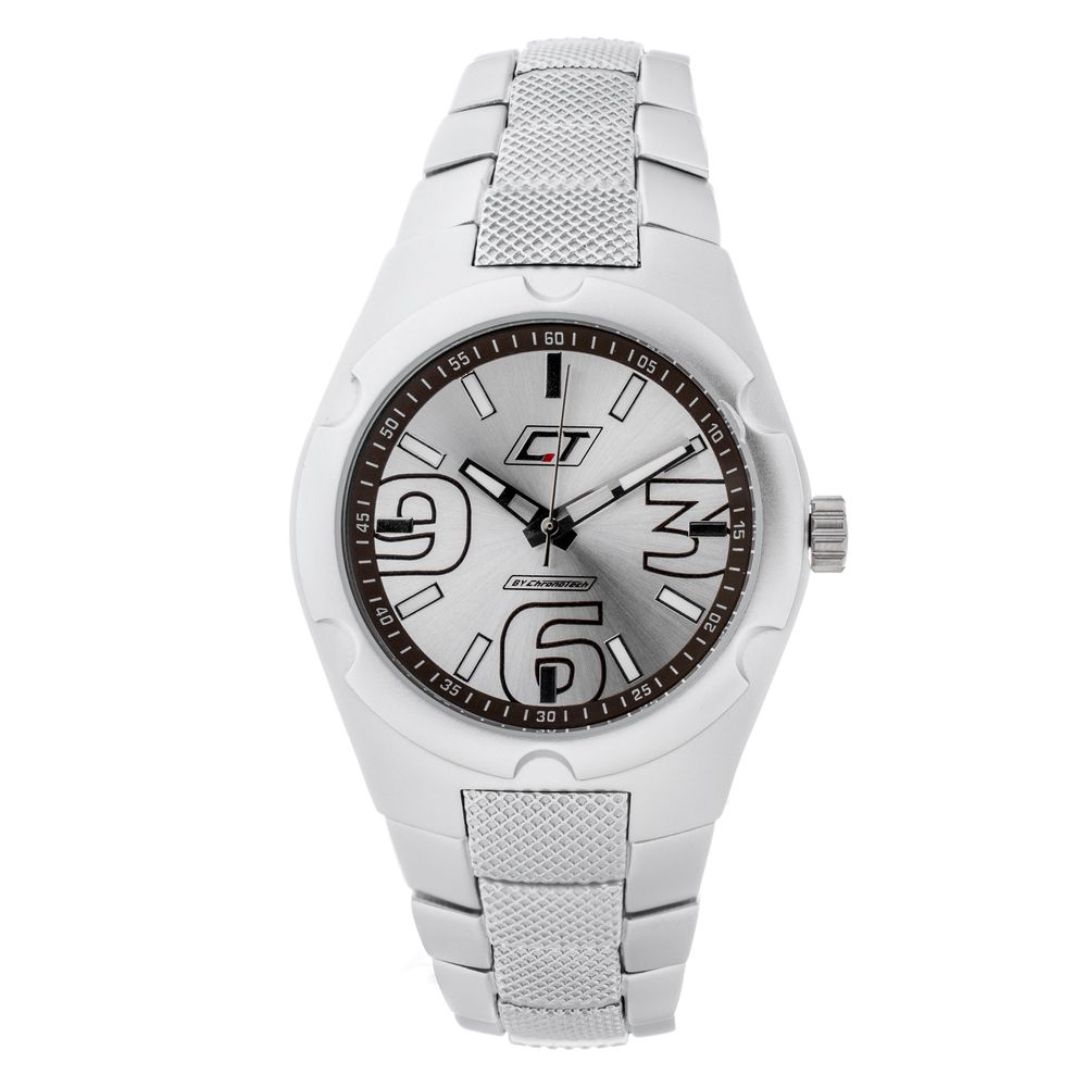 Montre Chronotech en acier inoxydable argenté