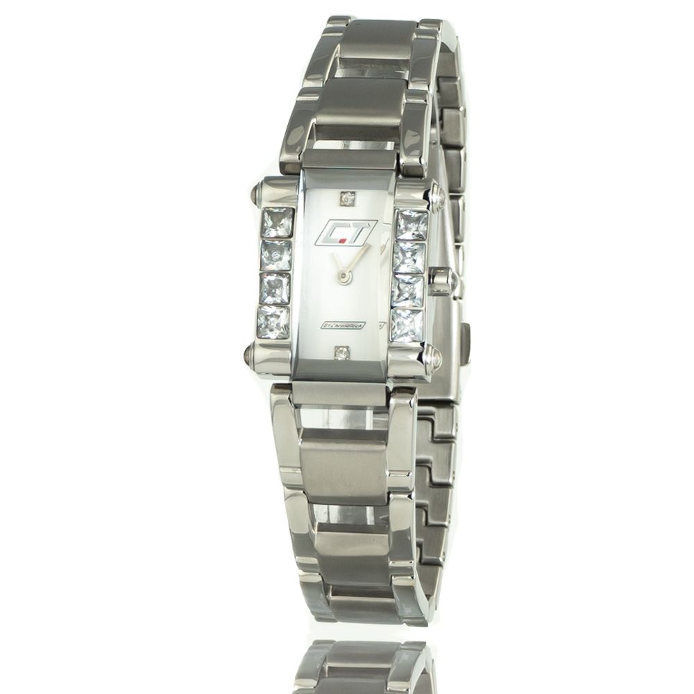 Montre Chronotech en acier argenté