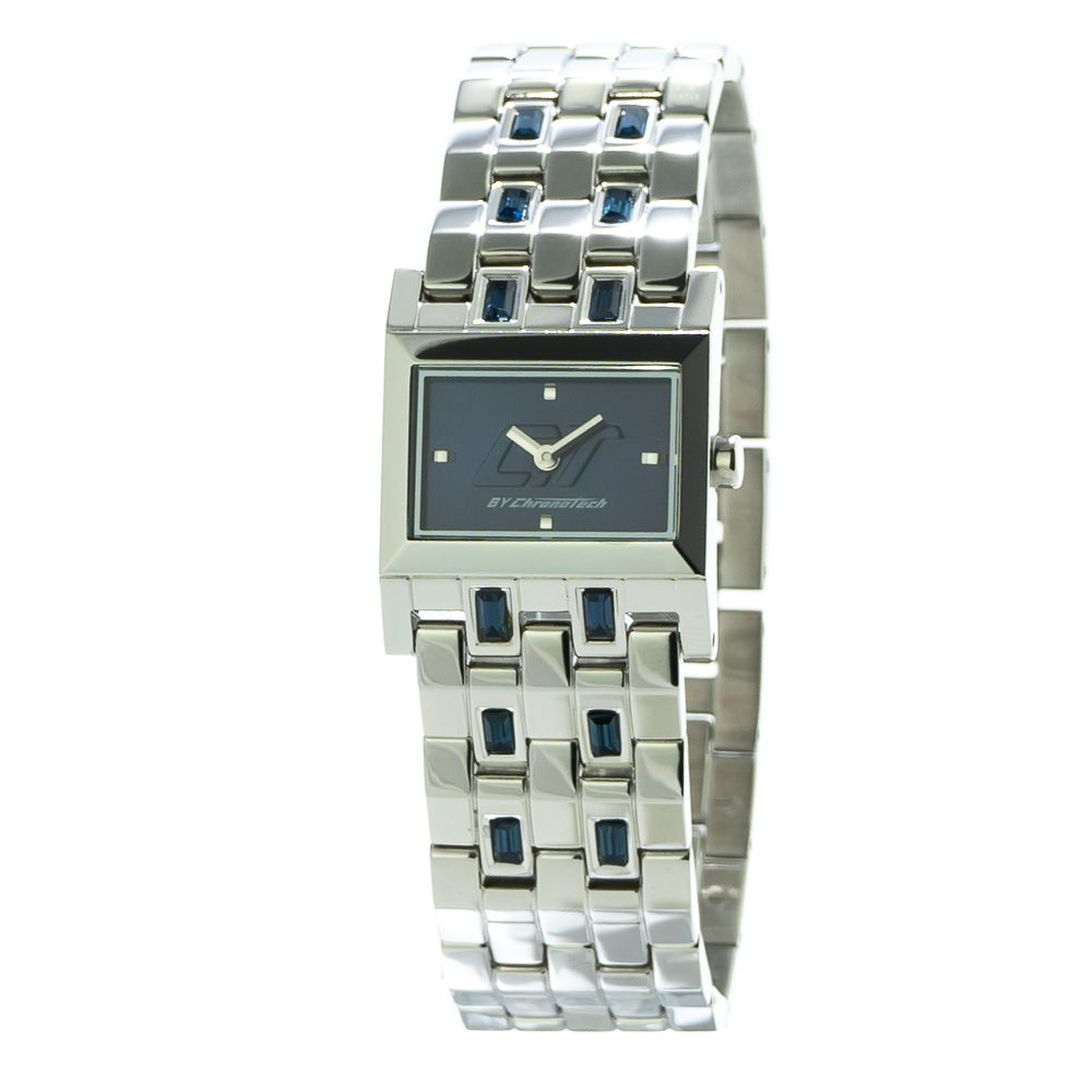 Montre Chronotech en acier inoxydable argenté