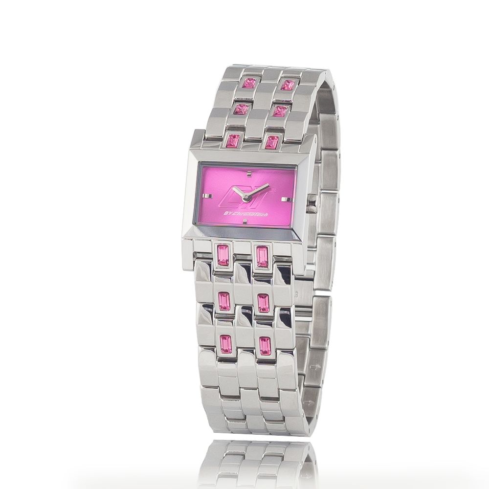 Montre Chronotech en acier inoxydable argenté