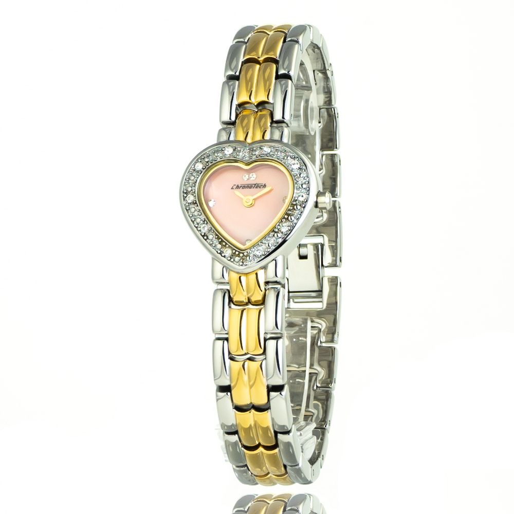 Montre Chronotech en acier inoxydable argenté