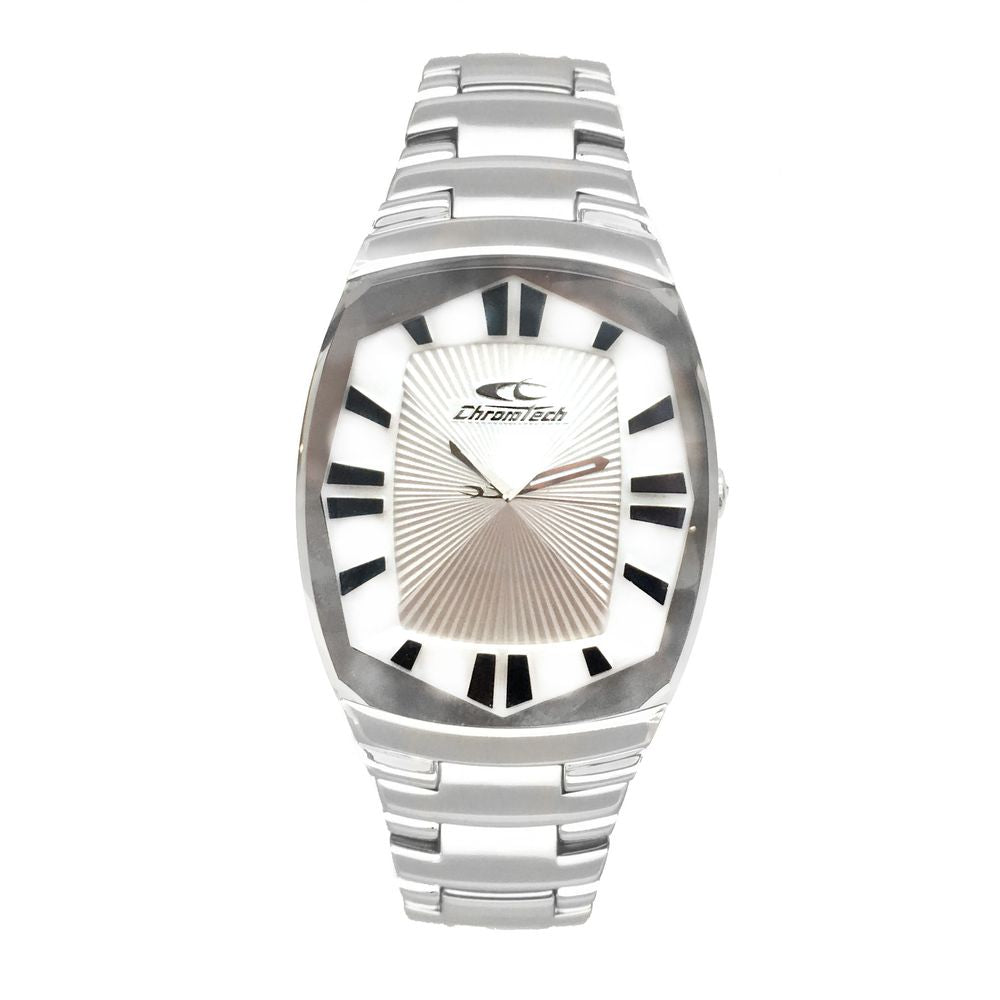 Montre Chronotech en acier inoxydable argenté