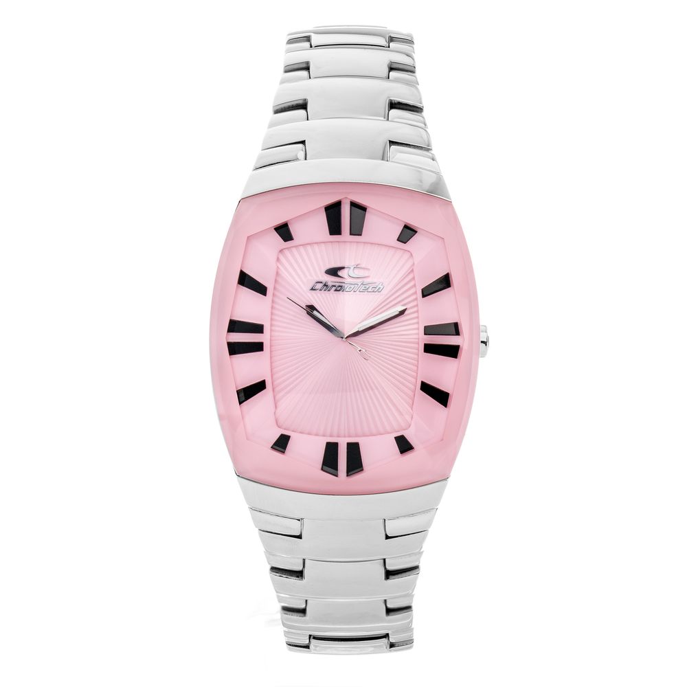 Montre Chronotech en acier inoxydable argenté