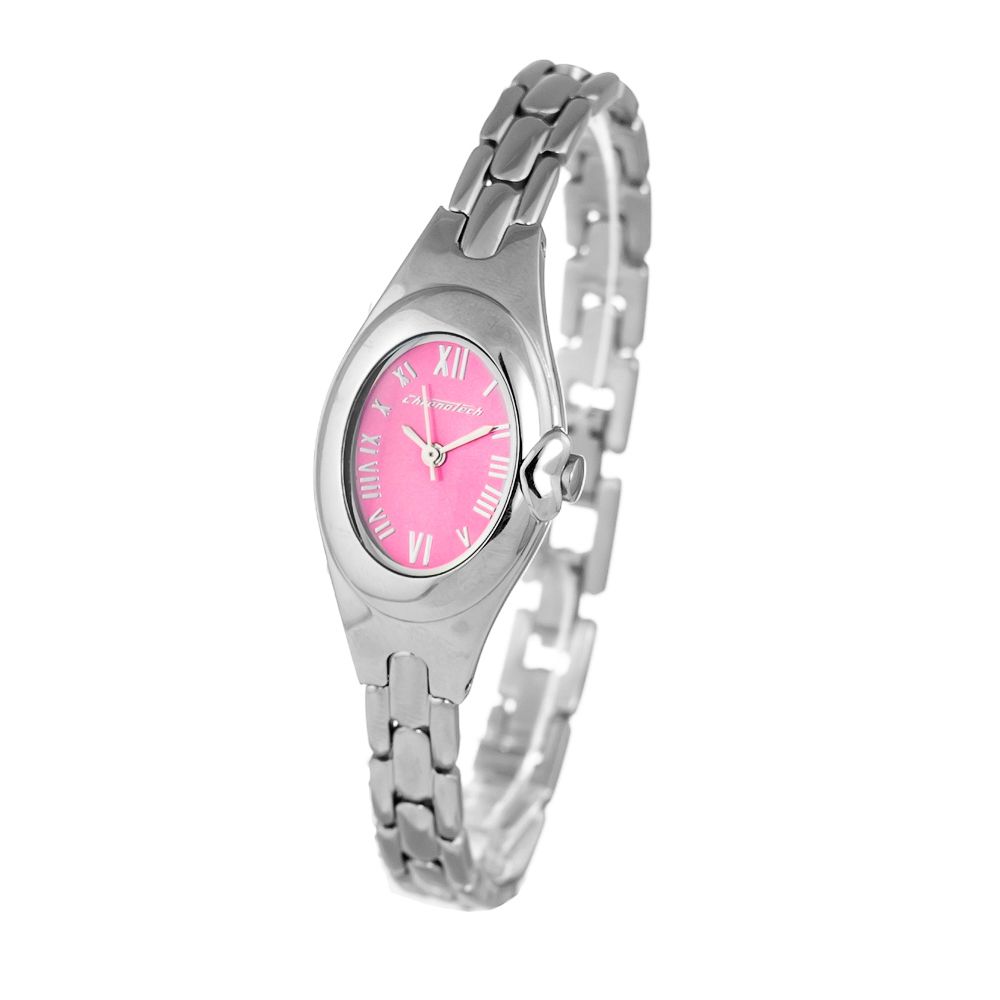 Montre Chronotech en acier argenté