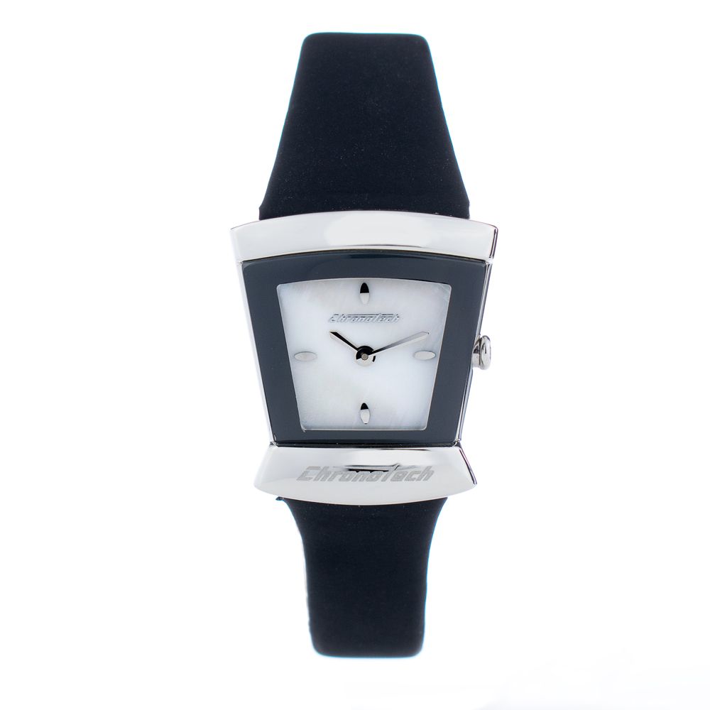 Montre Chronotech en cuir bleu