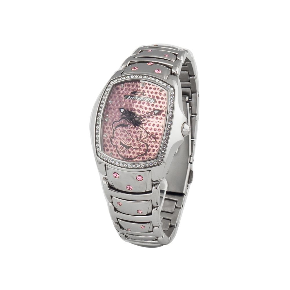 Montre Chronotech en acier inoxydable argenté