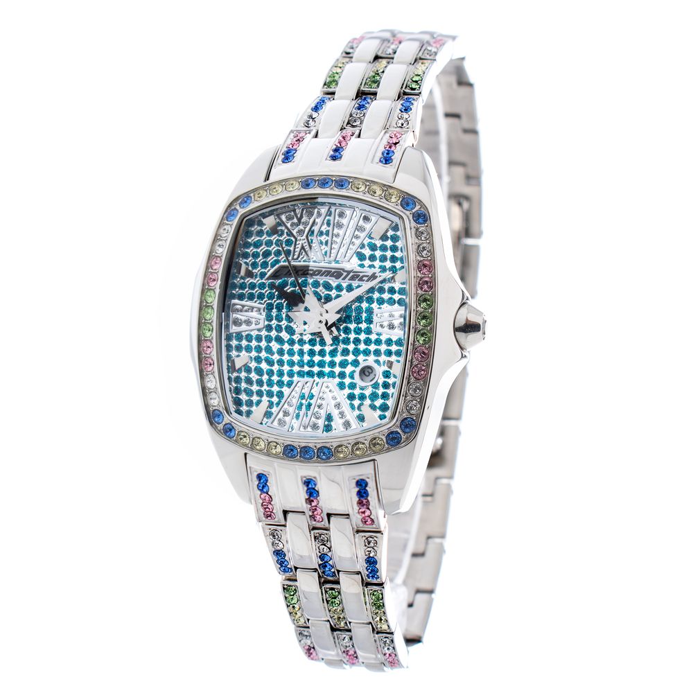 Montre Chronotech en acier inoxydable argenté
