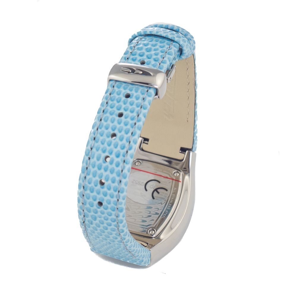 Montre Chronotech en cuir bleu
