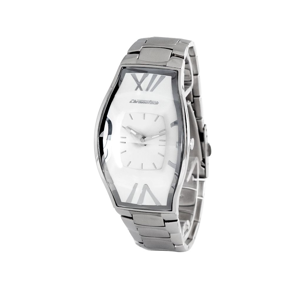 Montre Chronotech en acier inoxydable argenté