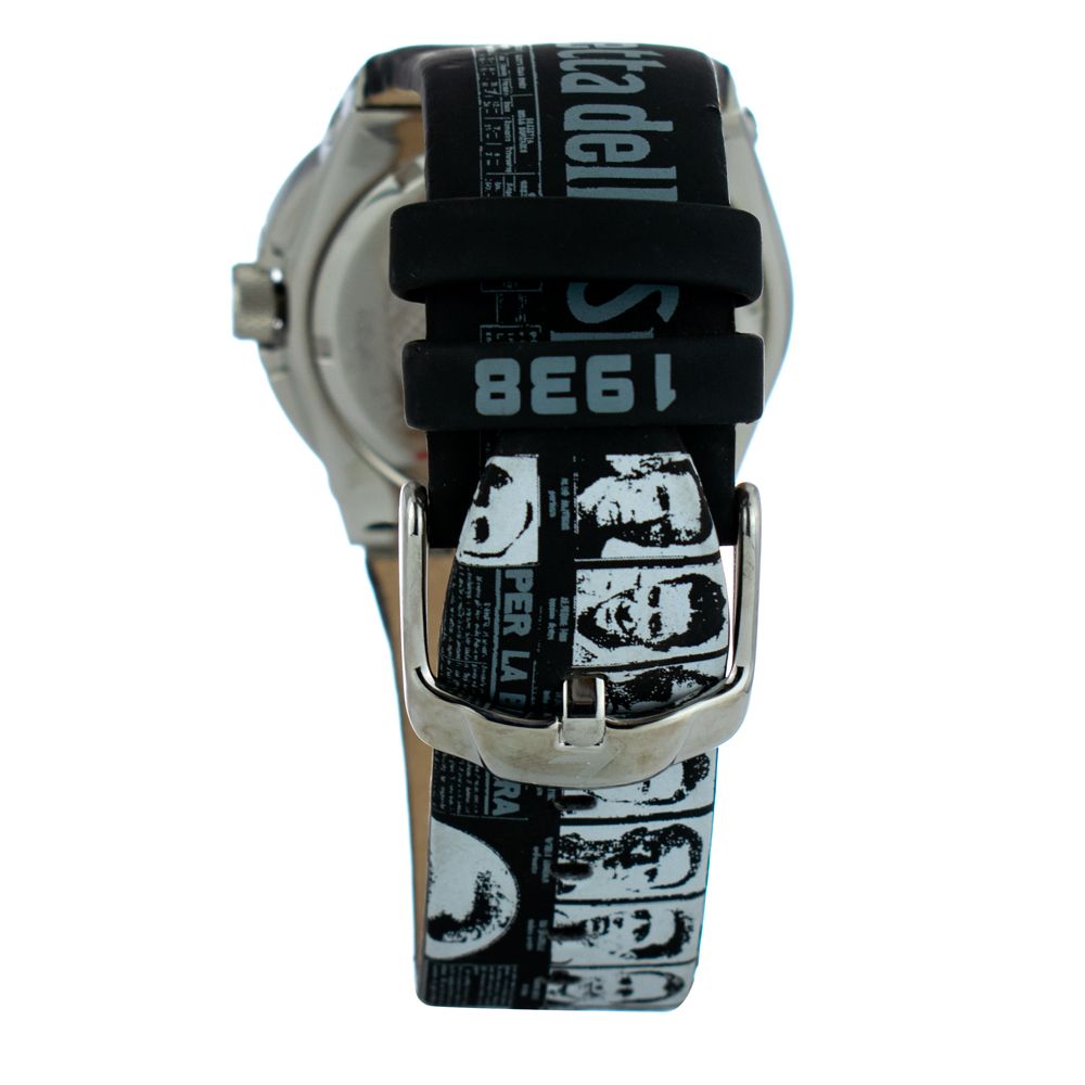 Montre Chronotech en cuir noir