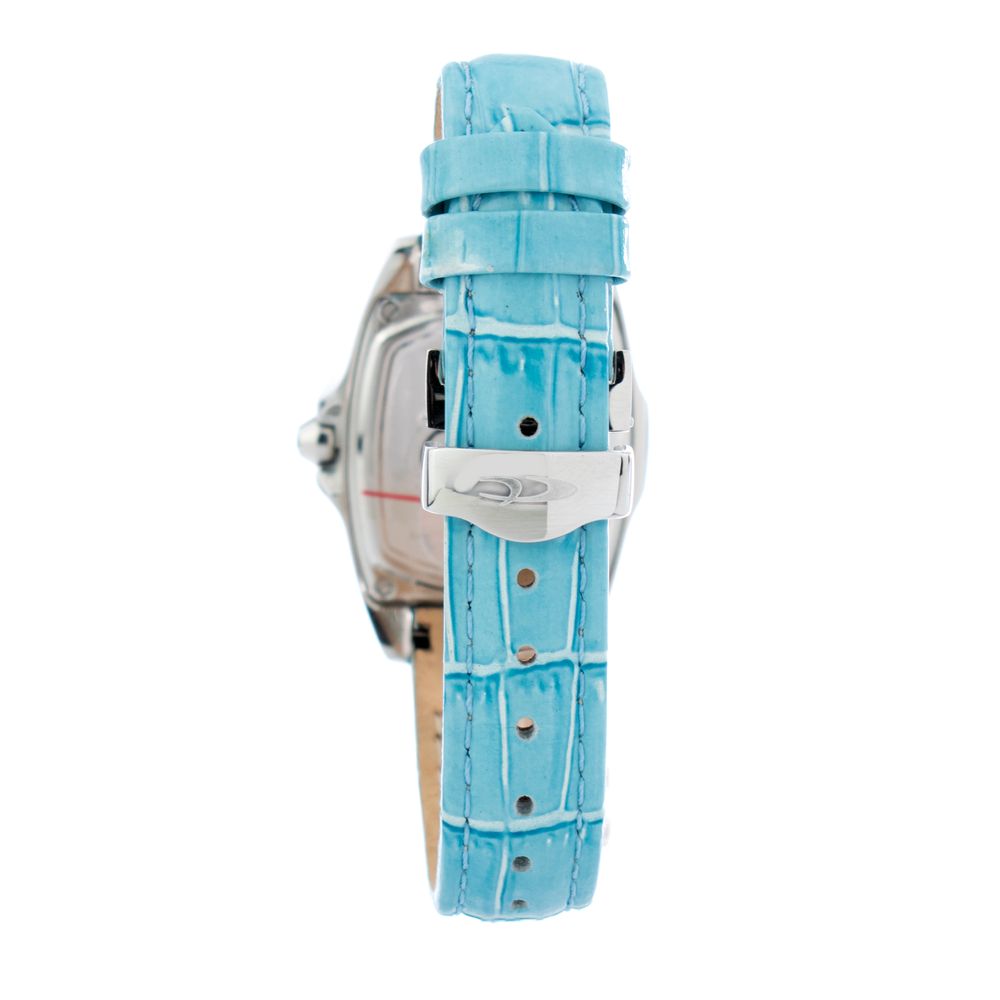 Montre Chronotech en cuir bleu