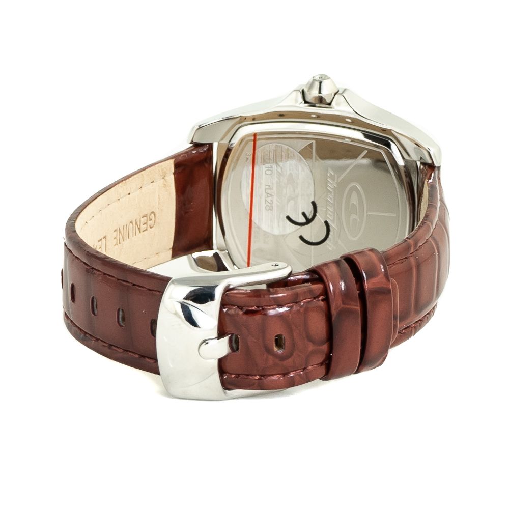 Montre Chronotech en cuir marron