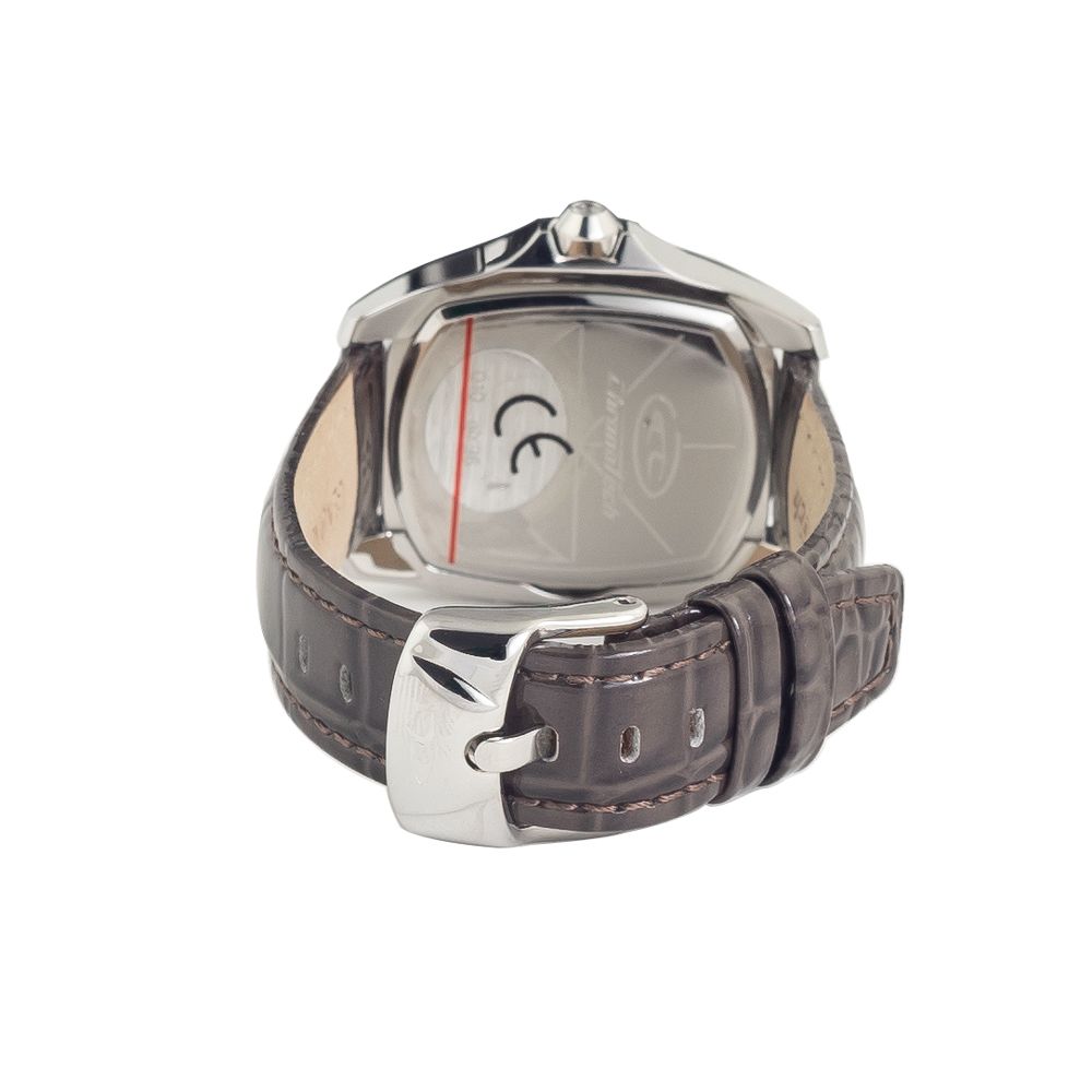 Montre Chronotech en cuir noir