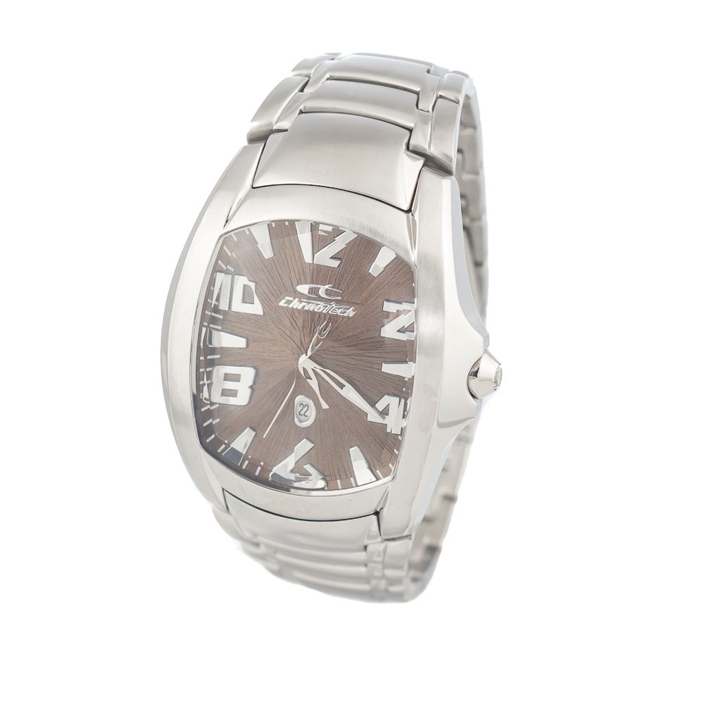 Montre Chronotech en acier inoxydable argenté
