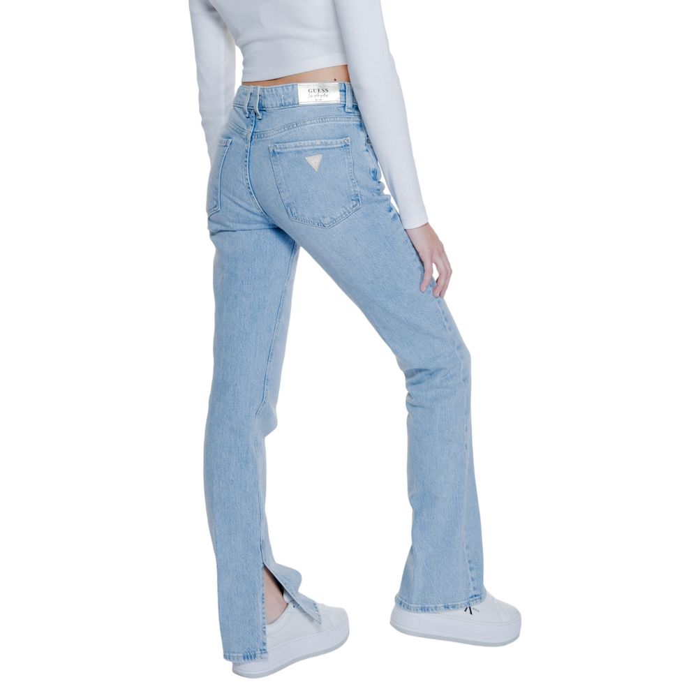Guess Light Blue Cotton Mom Jean by Guess