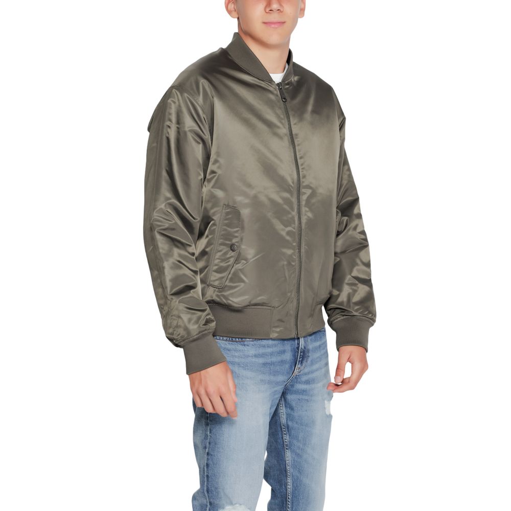 Calvin Klein Jeans Gray Polyamide Jackets & Coat