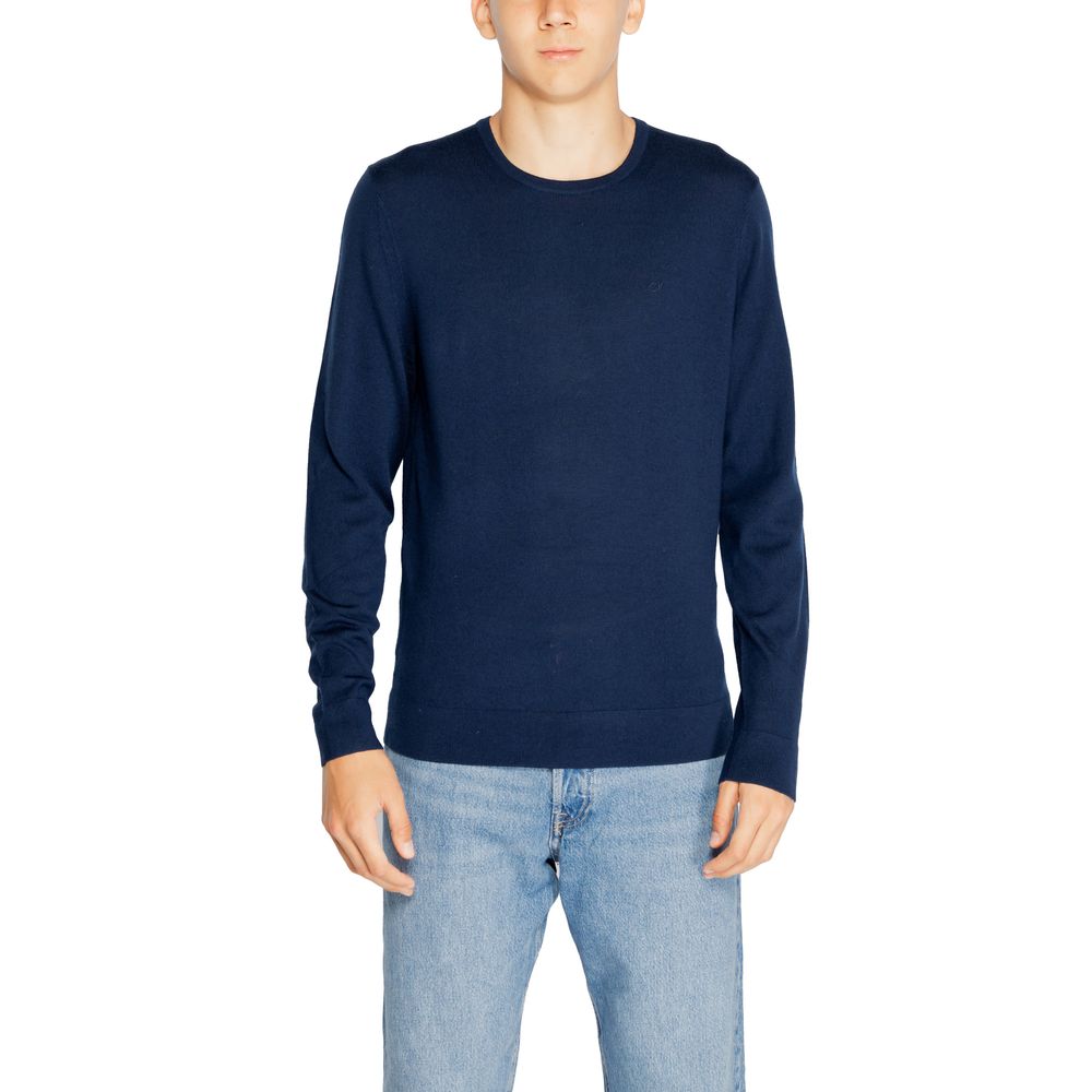 Calvin Klein Blue Recycled Wool Sportswear by Calvin Klein