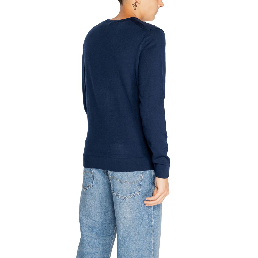 Calvin Klein Blue Recycled Wool Sportswear by Calvin Klein