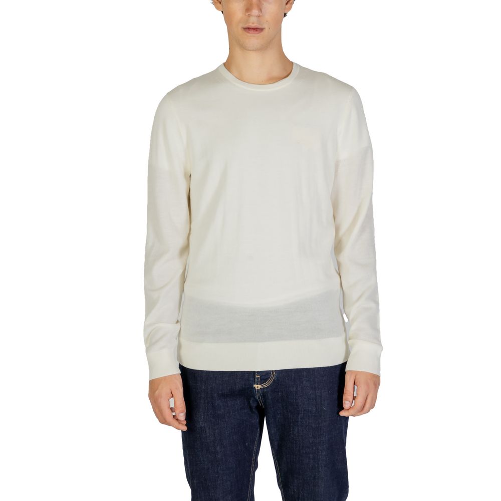 Calvin Klein Cream Recycled Wool Sportswear by Calvin Klein