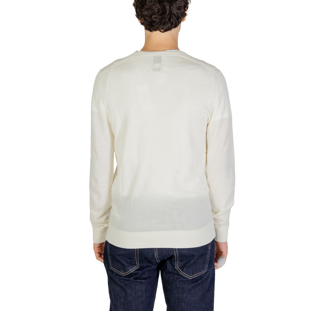 Calvin Klein Cream Recycled Wool Sportswear by Calvin Klein