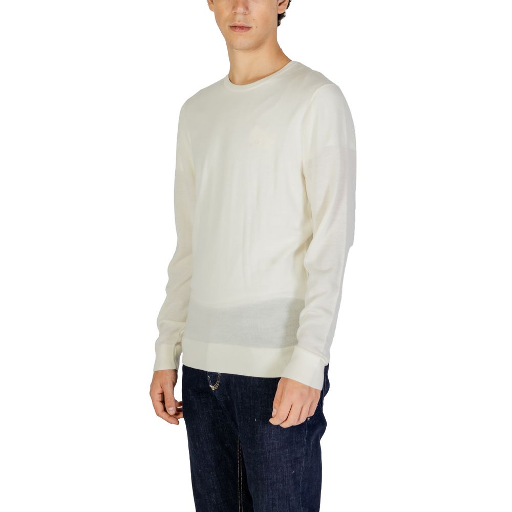Calvin Klein Cream Recycled Wool Sportswear by Calvin Klein